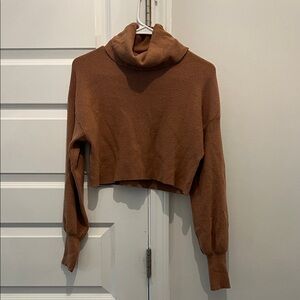 Forever 21 Tan Cowl Neck Sweater